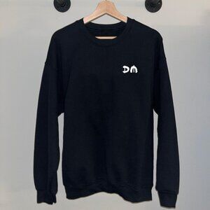 Black White Depeche Mode Pop Rock Band 80s Retro Music Crewneck Sweatshirt